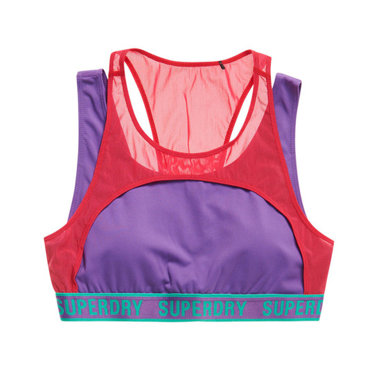 Superdry Γυναικείο μπουστάκι Train Two-Layer Mid Impact Bra